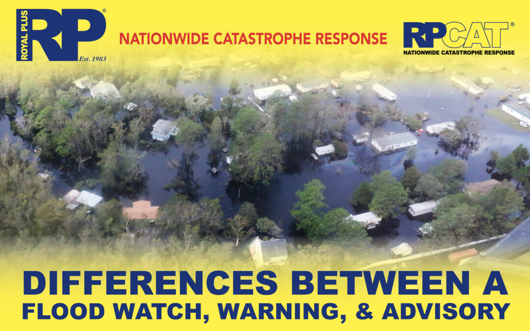 Differences between a Flood Watch, Flood Warning, and Flood Advisory